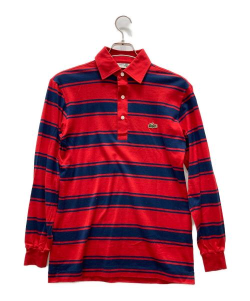 LACOSTE（ラコステ）LACOSTE (ラコステ) 長袖ポロシャツ レッド サイズ:3の古着・服飾アイテム