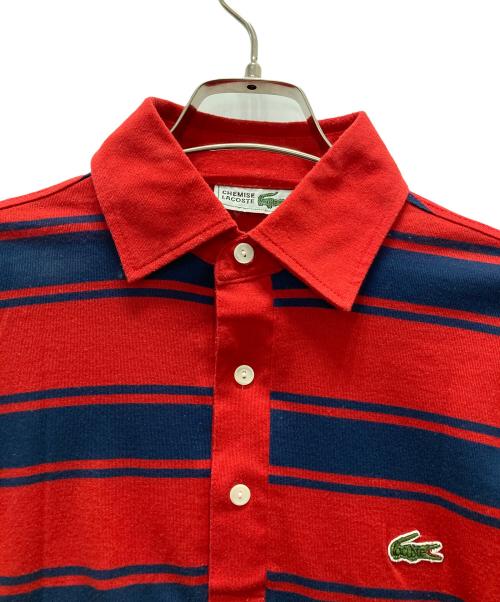 LACOSTE（ラコステ）LACOSTE (ラコステ) 長袖ポロシャツ レッド サイズ:3の古着・服飾アイテム