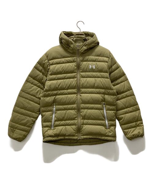 UNDER ARMOUR（アンダーアーマー）UNDER ARMOUR (アンダーアーマー) ダウンジャケット カーキ サイズ:XLの古着・服飾アイテム