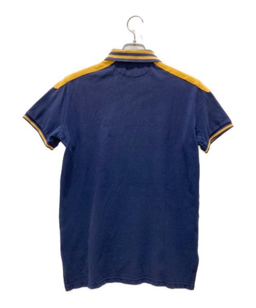 POLO RALPH LAUREN（ポロ・ラルフローレン）POLO RALPH LAUREN (ポロ・ラルフローレン) フロント立体ロゴポロシャツ ネイビー サイズ:Sの古着・服飾アイテム