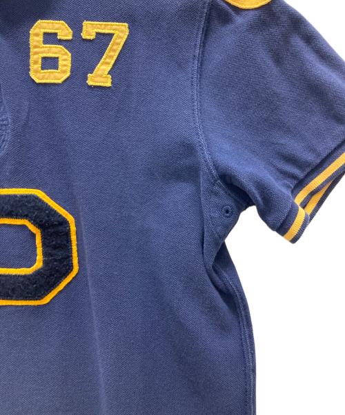 POLO RALPH LAUREN（ポロ・ラルフローレン）POLO RALPH LAUREN (ポロ・ラルフローレン) フロント立体ロゴポロシャツ ネイビー サイズ:Sの古着・服飾アイテム