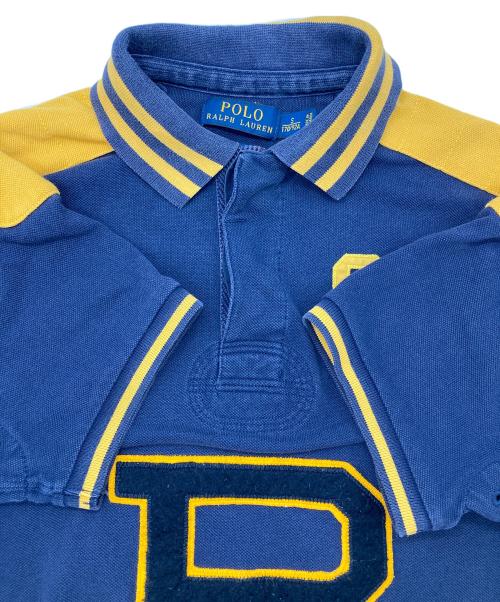 POLO RALPH LAUREN（ポロ・ラルフローレン）POLO RALPH LAUREN (ポロ・ラルフローレン) フロント立体ロゴポロシャツ ネイビー サイズ:Sの古着・服飾アイテム