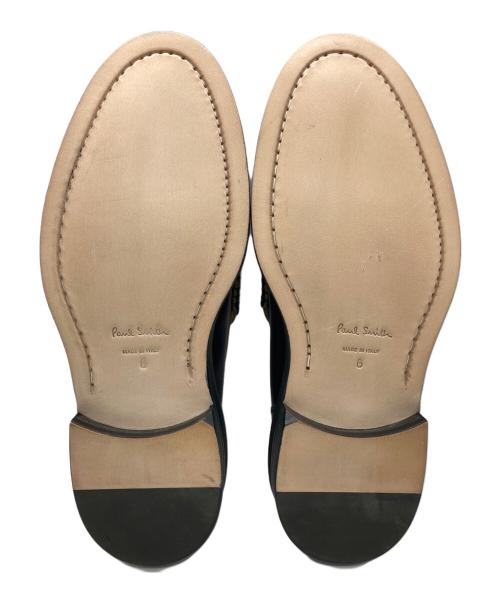 PAUL SMITH（ポールスミス）Paul Smith (ポールスミス) パーフォレーションローファー ブラック サイズ:25の古着・服飾アイテム