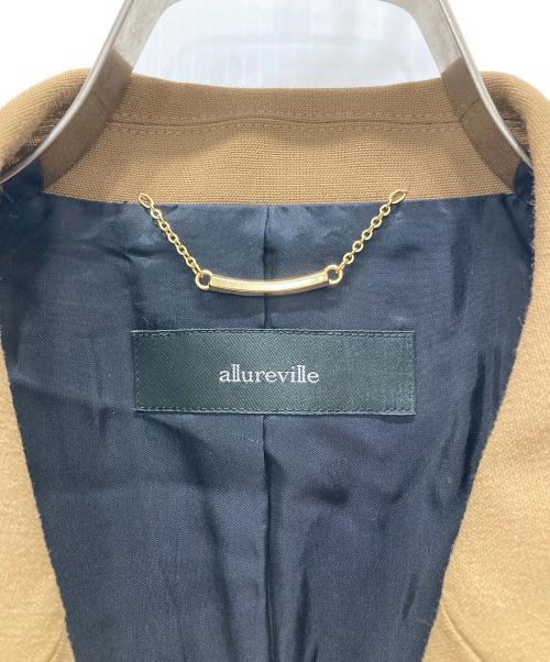 allureville（アルアバイル）allureville (アルアバイル) リオペルダブル6ボタンジャケット ブラウン サイズ:2の古着・服飾アイテム