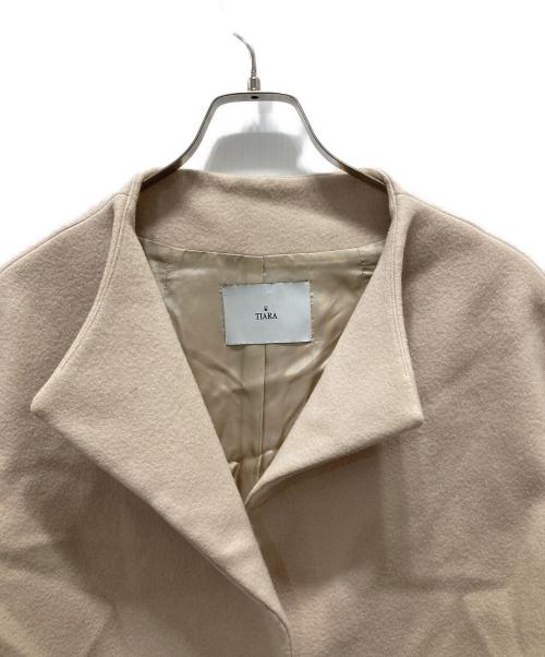 TIARA（ティアラ）TIARA (ティアラ) ボトルネックコート ベージュ サイズ:3の古着・服飾アイテム