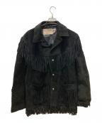 Schottショット）の古着「フリンジスウェードジャケット」｜ブラック