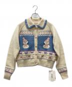 MOROMOROモロモロ）の古着「ニットカーディガン」｜アイボリー