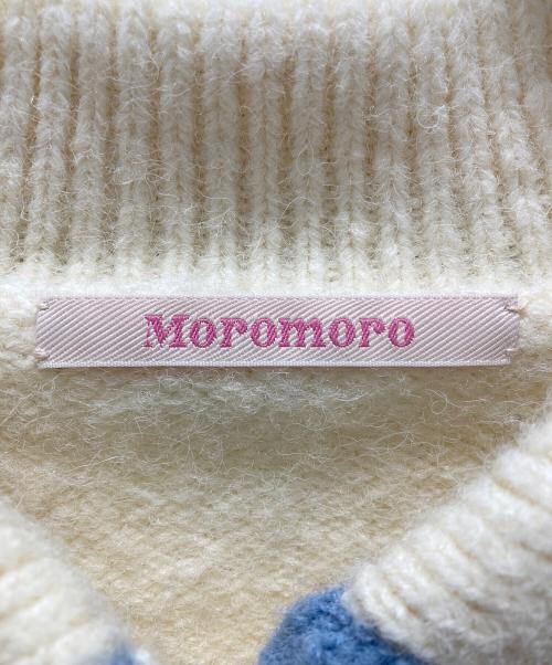MOROMORO（モロモロ）moromoro (モロモロ) ニットカーディガン アイボリーの古着・服飾アイテム
