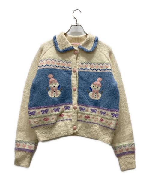 MOROMORO（モロモロ）MOROMORO (モロモロ) ニットカーディガン アイボリー サイズ:2の古着・服飾アイテム