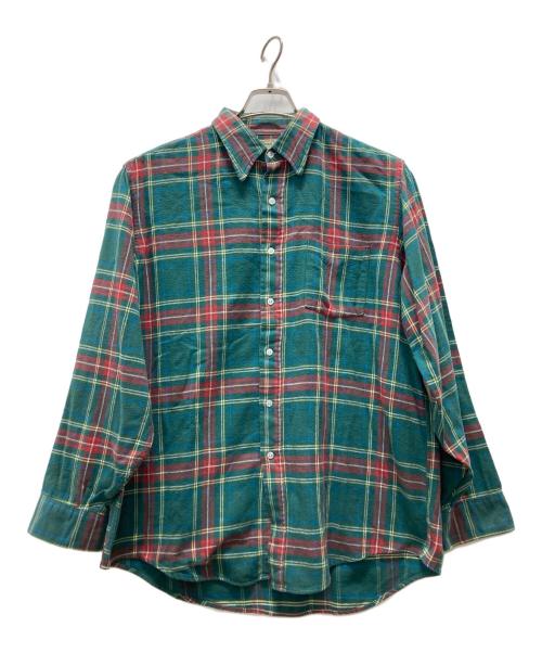 L.L.Bean（エルエルビーン）L.L.Bean (エルエルビーン) 80's チェックネルシャツ グリーン サイズ:Lの古着・服飾アイテム