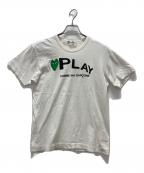 PLAY COMME des GARCONSプレイコムデギャルソン）の古着「プリントTシャツ」｜ホワイト