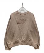 moussyマウジー）の古着「ロゴスウェット」｜ブラウン