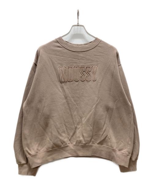 moussy（マウジー）moussy (マウジー) ロゴスウェット ブラウン サイズ:FREEの古着・服飾アイテム