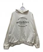 moussyマウジー）の古着「ロゴパーカー」｜ホワイト