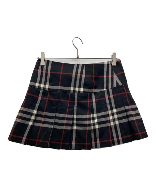 BURBERRY BLUE LABEL（バーバリーロンドンブルーレーベル）BURBERRY BLUE LABEL (バーバリーロンドンブルーレーベル) ミニスカート ブラック サイズ:38の古着・服飾アイテム