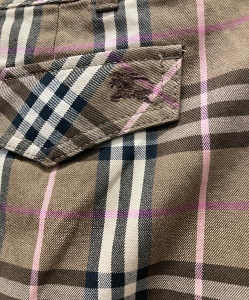 BURBERRY BLUE LABEL（バーバリーロンドンブルーレーベル）BURBERRY BLUE LABEL (バーバリーロンドンブルーレーベル) ミニスカート ブラウン サイズ:38の古着・服飾アイテム