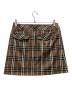 BURBERRY BLUE LABEL (バーバリーロンドンブルーレーベル) ミニスカート ブラウン サイズ:38：4000円