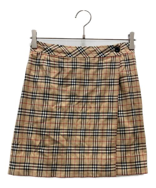 BURBERRY BLUE LABEL（バーバリーロンドンブルーレーベル）BURBERRY BLUE LABEL (バーバリーロンドンブルーレーベル) ミニスカート ベージュ サイズ:36の古着・服飾アイテム