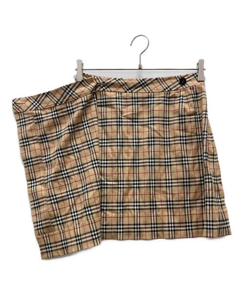 BURBERRY BLUE LABEL（バーバリーロンドンブルーレーベル）BURBERRY BLUE LABEL (バーバリーロンドンブルーレーベル) ミニスカート ベージュ サイズ:36の古着・服飾アイテム