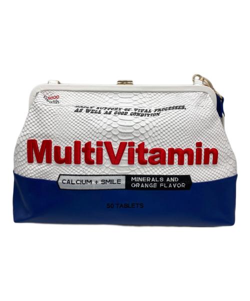 GOOD GRIEF!（グッドグリーフ）GOOD GRIEF! (グッドグリーフ) MUSE de Deuxieme Classe (ミューズ ドゥーズィエム クラス) Embroidery バッグ ホワイト×ブルーの古着・服飾アイテム