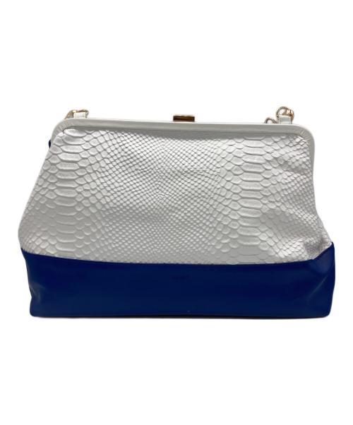 GOOD GRIEF!（グッドグリーフ）GOOD GRIEF! (グッドグリーフ) MUSE de Deuxieme Classe (ミューズ ドゥーズィエム クラス) Embroidery バッグ ホワイト×ブルーの古着・服飾アイテム