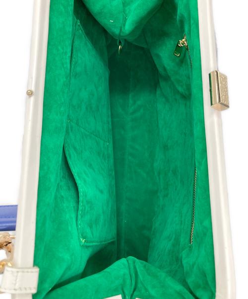 GOOD GRIEF!（グッドグリーフ）GOOD GRIEF! (グッドグリーフ) MUSE de Deuxieme Classe (ミューズ ドゥーズィエム クラス) Embroidery バッグ ホワイト×ブルーの古着・服飾アイテム