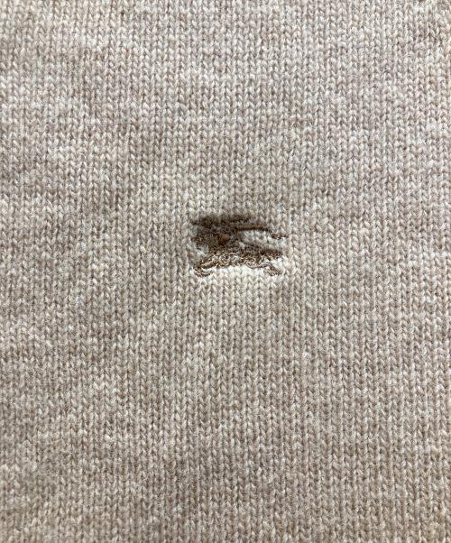 BURBERRY BLUE LABEL（バーバリー ブルー レーベル）BURBERRY BLUE LABEL (バーバリーロンドンブルーレーベル) クルーネックカーディガン ベージュ サイズ:Mの古着・服飾アイテム