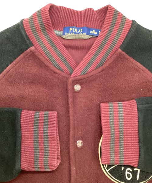 POLO RALPH LAUREN（ポロ・ラルフローレン）POLO RALPH LAUREN (ポロ・ラルフローレン) ワッペンスタジャン パープル サイズ:Mの古着・服飾アイテム