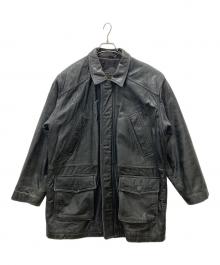 D'HOMME A HOMME（ドムアオム）の古着「レザーコート」｜ブラック
