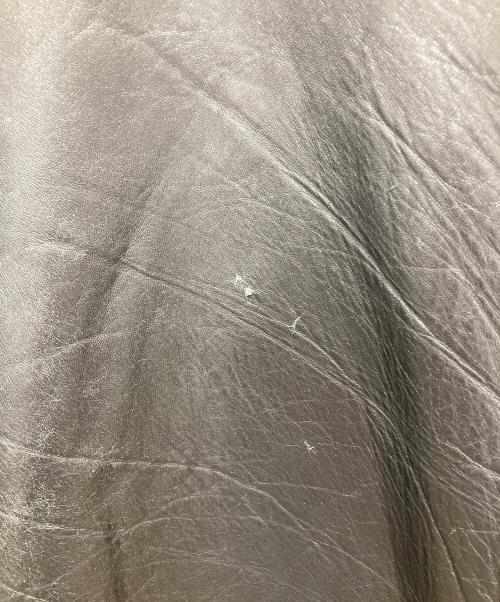 D'HOMME A HOMME（ドムアオム）D'HOMME A HOMME (ドムアオム) レザーコート ブラック サイズ:LARGEの古着・服飾アイテム