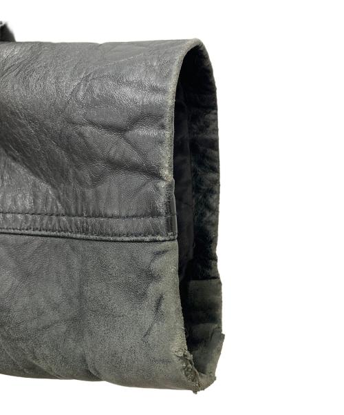 D'HOMME A HOMME（ドムアオム）D'HOMME A HOMME (ドムアオム) レザーコート ブラック サイズ:LARGEの古着・服飾アイテム