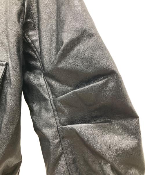 UNGRID（アングリッド）Ungrid (アングリッド) フェイクレザージャケット ブラック サイズ:Fの古着・服飾アイテム