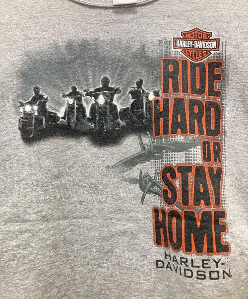 HARLEY-DAVIDSON（ハーレーダビッドソン）HARLEY-DAVIDSON (ハーレーダビッドソン) プリントスウェット グレー サイズ:2XLの古着・服飾アイテム
