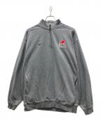 NIKEナイキ）の古着「ハーフジップスウェット」｜グレー