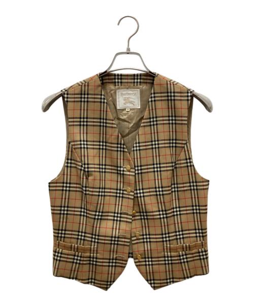 Burberry's（バーバリーズ）Burberry's (バーバリーズ) ノヴァチェック柄ベスト ブラウン サイズ:40の古着・服飾アイテム