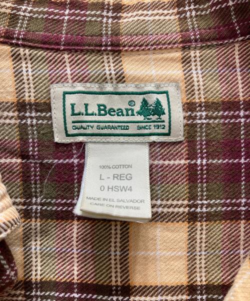 L.L.Bean（エルエルビーン）L.L.Bean (エルエルビーン) チェックシャツ ブラウン サイズ:Lの古着・服飾アイテム