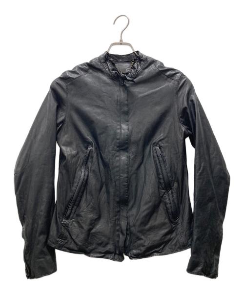 sisii（シシ）sisii (シシ) シングルライダースレザージャケット ブラック サイズ:XSの古着・服飾アイテム