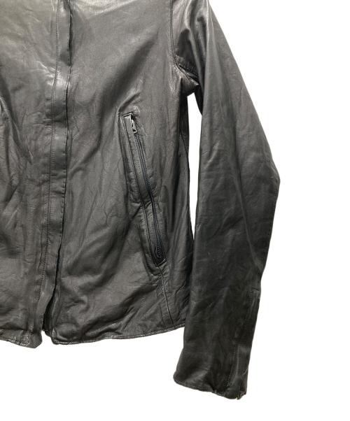 sisii（シシ）sisii (シシ) シングルライダースレザージャケット ブラック サイズ:XSの古着・服飾アイテム