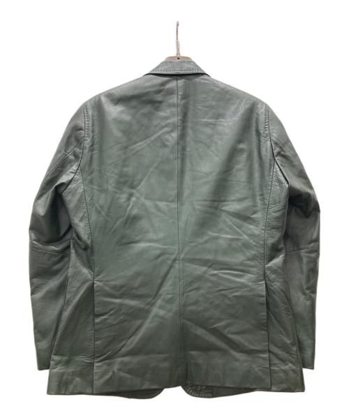 G-Stage（ジーステージ）G-Stage (ジーステージ) ラムレザーテーラードジャケット グリーン サイズ:Mの古着・服飾アイテム