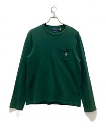 POLO RALPH LAUREN（ポロ・ラルフローレン）の古着「ロゴポケットカットソー」｜グリーン