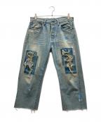 LEVI'Sリーバイス）の古着「ダメージデニムパンツ」｜インディゴ