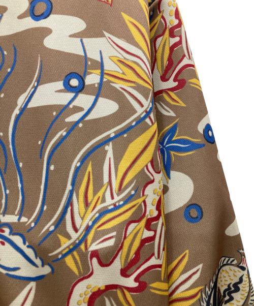 BRU NA BOINNE（ブルーナボイン）BRU NA BOINNE (ブルーナボイン) 宇宙空海トラッカー ジャケット ブラウン サイズ:XLの古着・服飾アイテム