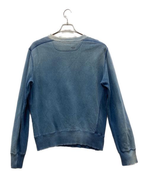 DIESEL（ディーゼル）DIESEL (ディーゼル) ワッペン跡スウェット インディゴ サイズ:Lの古着・服飾アイテム