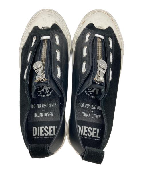 DIESEL（ディーゼル）DIESEL (ディーゼル) S-ASTICO LZIP ブラック×ホワイト サイズ:27の古着・服飾アイテム