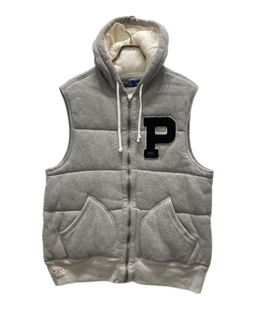 POLO RALPH LAUREN（ポロ・ラルフローレン）POLO RALPH LAUREN (ポロ・ラルフローレン) スウェット中綿ベスト グレー サイズ:Lの古着・服飾アイテム