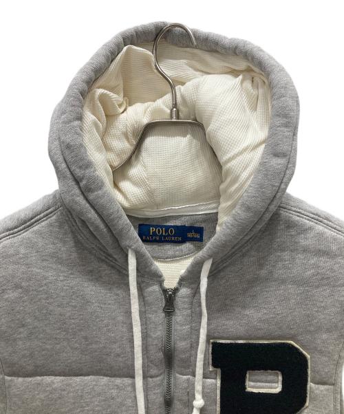 POLO RALPH LAUREN（ポロ・ラルフローレン）POLO RALPH LAUREN (ポロ・ラルフローレン) スウェット中綿ベスト グレー サイズ:Lの古着・服飾アイテム
