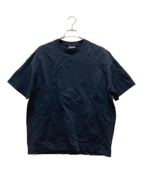 EMPORIO ARMANI（エンポリオ アルマーニ）EMPORIO ARMANI (エンポリオアルマーニ) エンブロイダリーTシャツ ネイビー サイズ:XLの古着・服飾アイテム