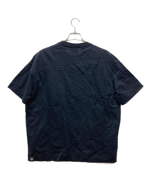 EMPORIO ARMANI（エンポリオ アルマーニ）EMPORIO ARMANI (エンポリオアルマーニ) エンブロイダリーTシャツ ネイビー サイズ:XLの古着・服飾アイテム