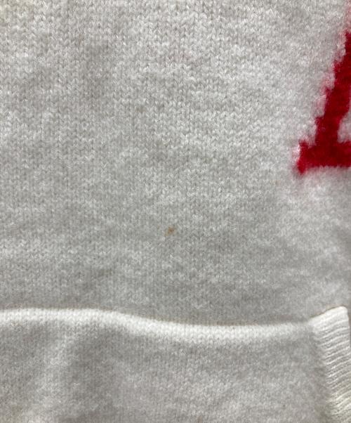 AMI Alexandre Mattiussi（アミアレクサンドルマテュッシ）AMI Alexandre Mattiussi (アミアレクサンドルマテュッシ) DE COEUR KNIT HOODIE アイボリー サイズ:表記なしの古着・服飾アイテム