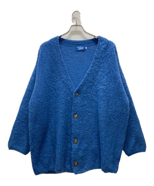 KEBOZ（ケボズ）KEBOZ (ケボズ) モヘアカーディガン ブルー サイズ:Lの古着・服飾アイテム